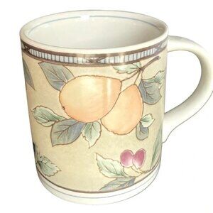 MIKASA Intaglio GARDEN HARVEST mug stoneware 15oz ceramic coffee tea cup EUC